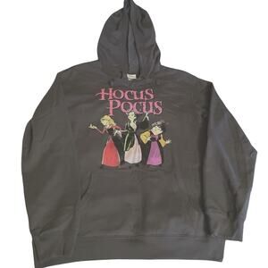 Disney Hocus Pocus Witch Graphics  Sweatshirt Gray Hoodie Women’s Medium  NWT